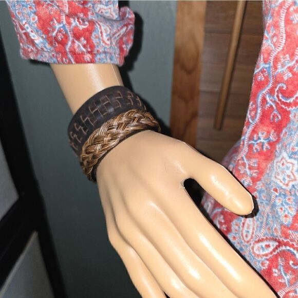 Genuine Leather Bracelets Two (B9) - Picture 3 of 5